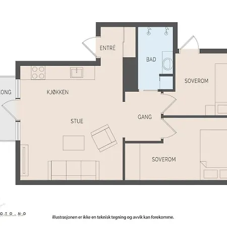 Modern 2br Balcony - Near Cruise Terminal Lejlighed